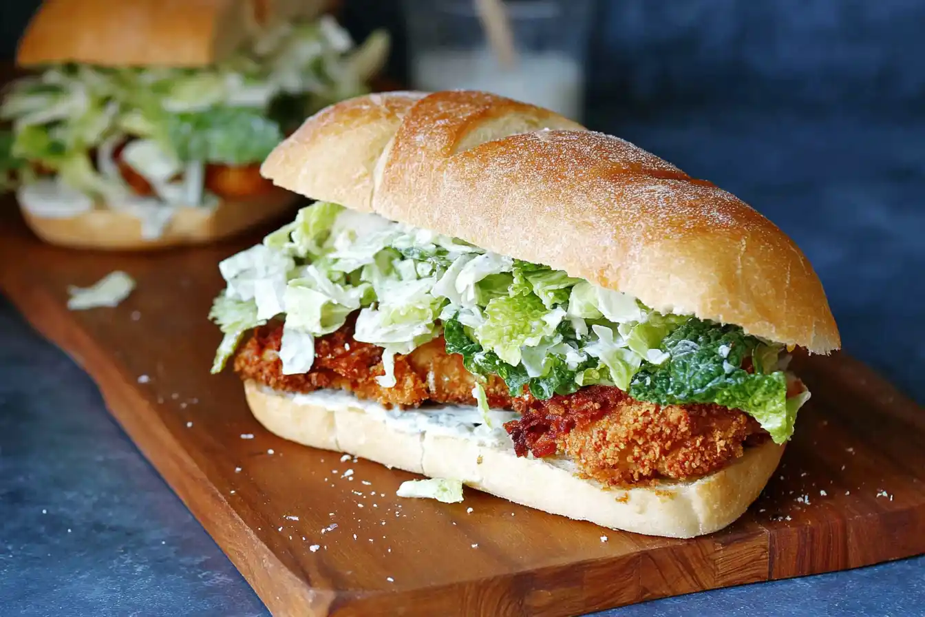 Crispy Chicken Caesar Sandwich Recipe Made Easy Crispy Chicken Caesar Sandwich Recipe Made Easy