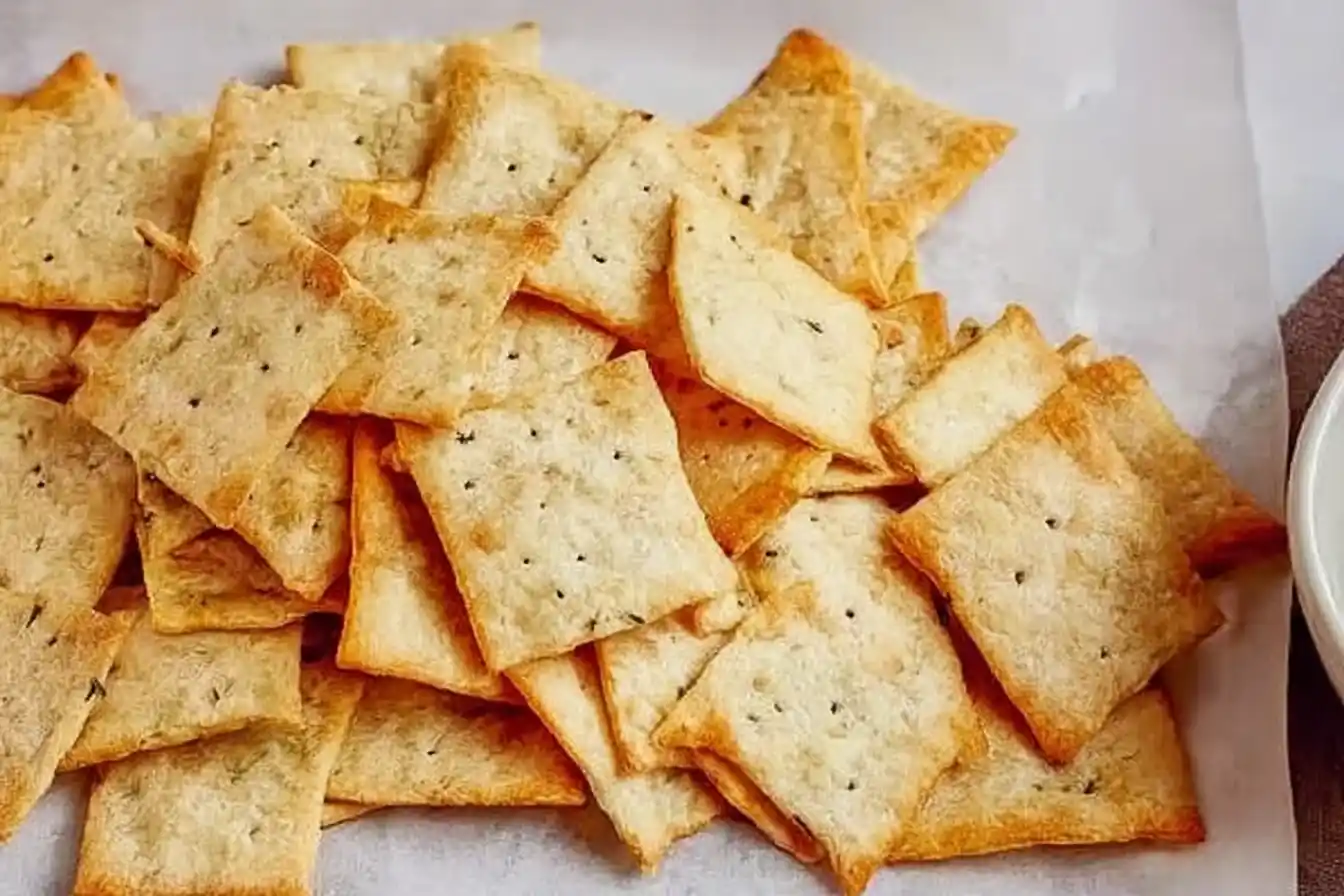 Homemade Crackers Recipe | Easy & Crunchy Snack Homemade Crackers Recipe | Easy & Crunchy Snack