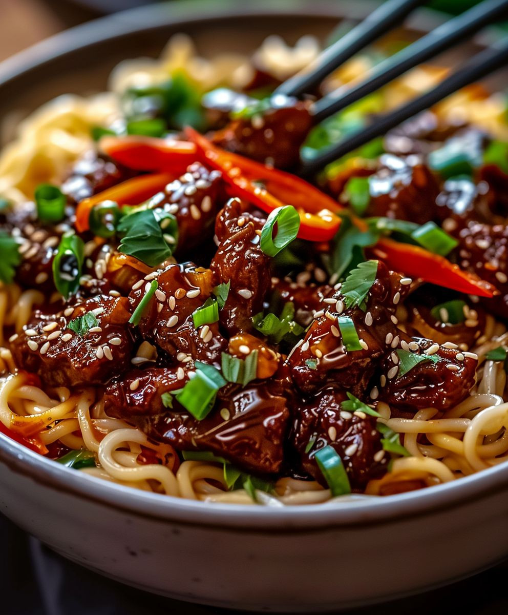 Sticky Beef Noodles: A Delicious & Easy Recipe Sticky Beef Noodles: A Delicious & Easy Recipe