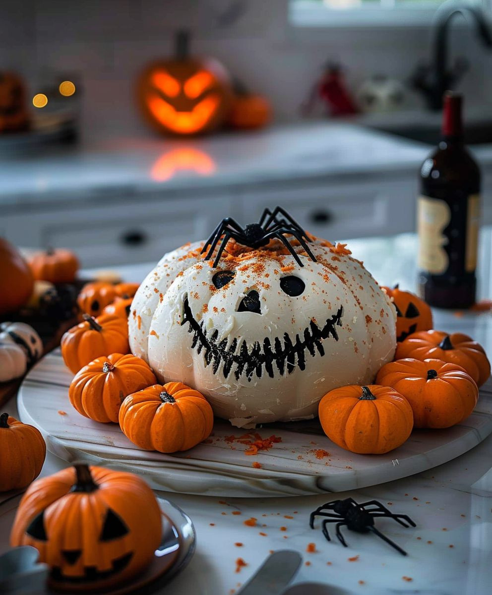 Spooky Cheese Ball: A Halloween Party Appetizer Recipe Spooky Cheese Ball: A Halloween Party Appetizer Recipe