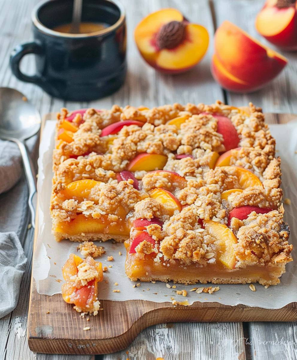 Peaches and Cream Crumble Bars: The Ultimate Summer Dessert Recipe Peaches and Cream Crumble Bars: The Ultimate Summer Dessert Recipe