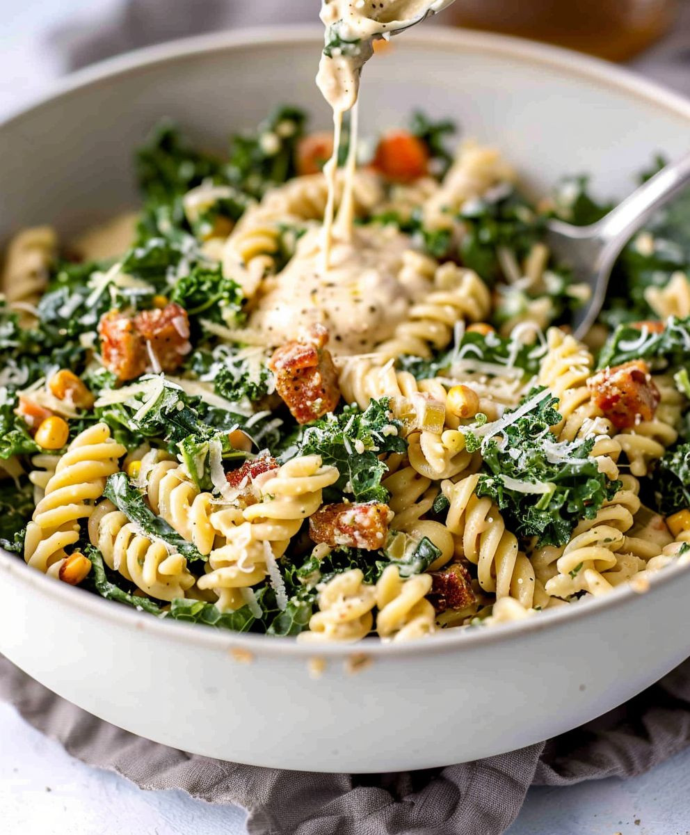 Kale Caesar Pasta Salad: A Delicious & Healthy Recipe