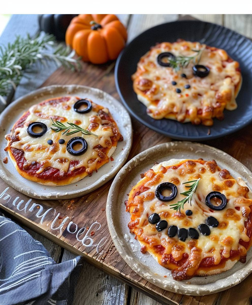 Halloween Mini Pizzas: Spooky Fun Food for Your Party Halloween Mini Pizzas: Spooky Fun Food for Your Party