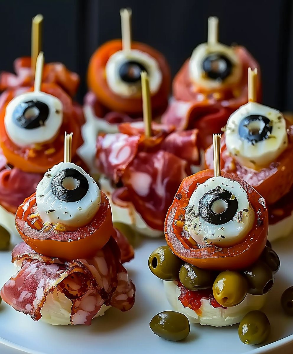Halloween Salami Skewers: Spooky & Delicious Party Appetizer Halloween Salami Skewers: Spooky & Delicious Party Appetizer