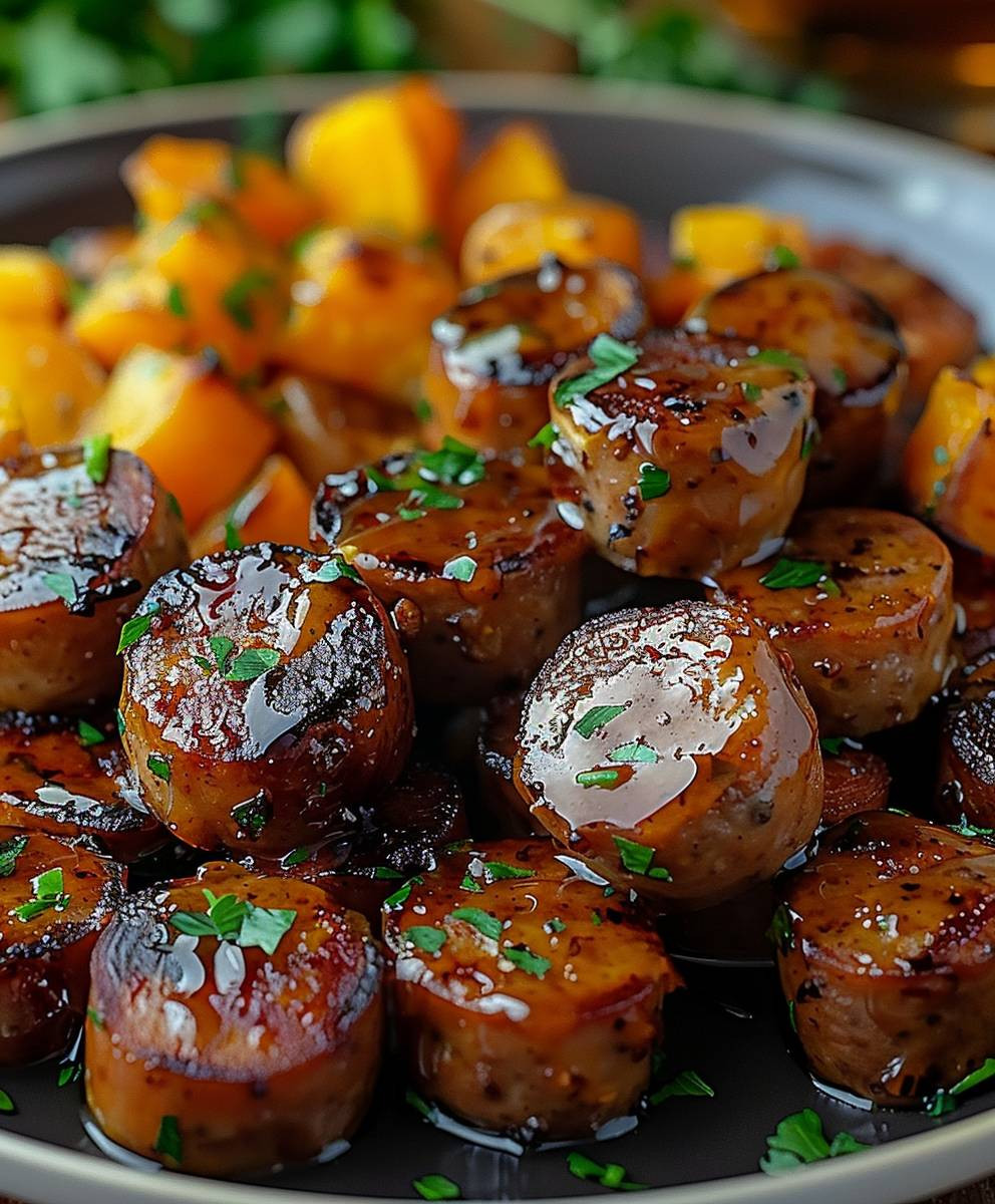 Honey Garlic Sausage Sweet Potatoes: A Delicious & Easy Recipe Honey Garlic Sausage Sweet Potatoes: A Delicious & Easy Recipe