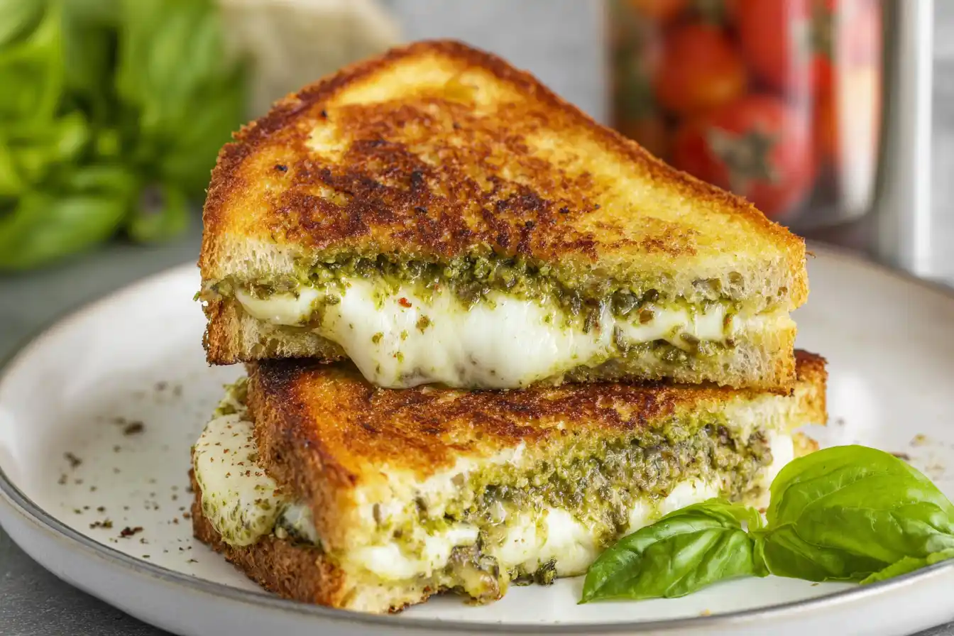 Pesto Grilled Cheese – Easy, Cheesy & Flavorful Pesto Grilled Cheese – Easy, Cheesy & Flavorful