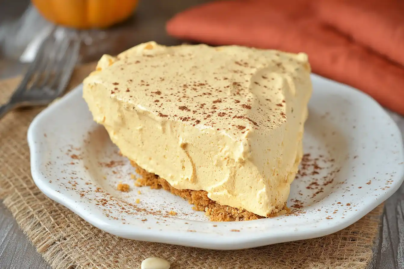 Pumpkin Fluff Pie Recipe | Easy No-Bake Dessert