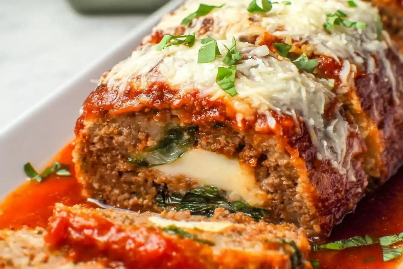 Stuffed Italian Meatloaf with Spinach and Cheese Stuffed Italian Meatloaf with Spinach and Cheese