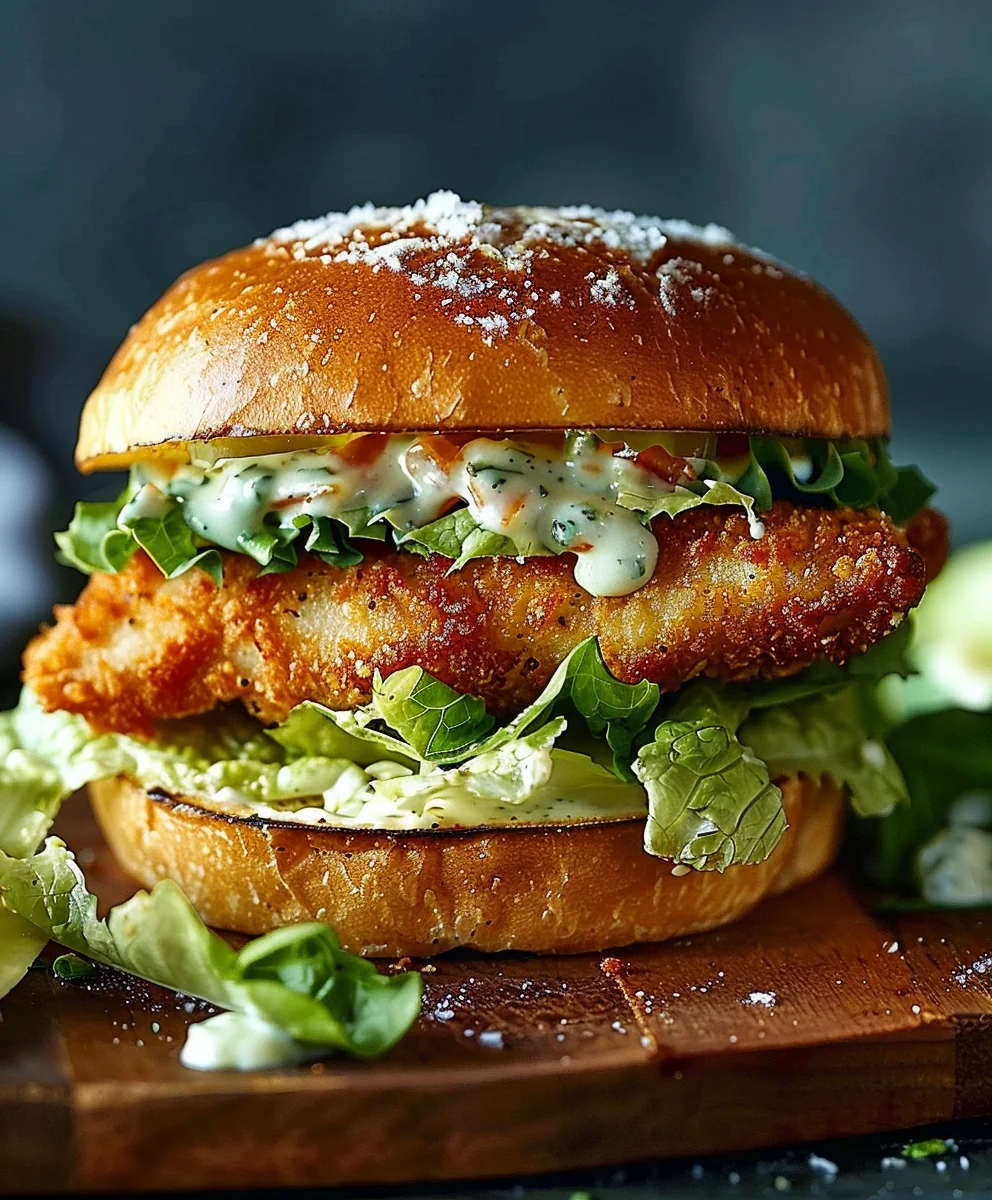 Crispy Chicken Caesar Sandwich: Ultimate Recipe! Crispy Chicken Caesar Sandwich: Ultimate Recipe!