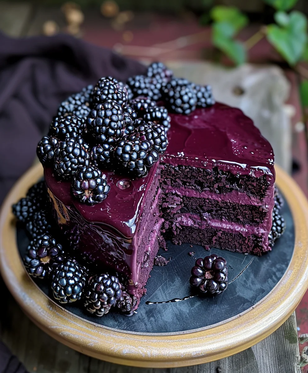 Blackberry Velvet Gothic Cake: A Dark & Lush Dessert Blackberry Velvet Gothic Cake: A Dark & Lush Dessert