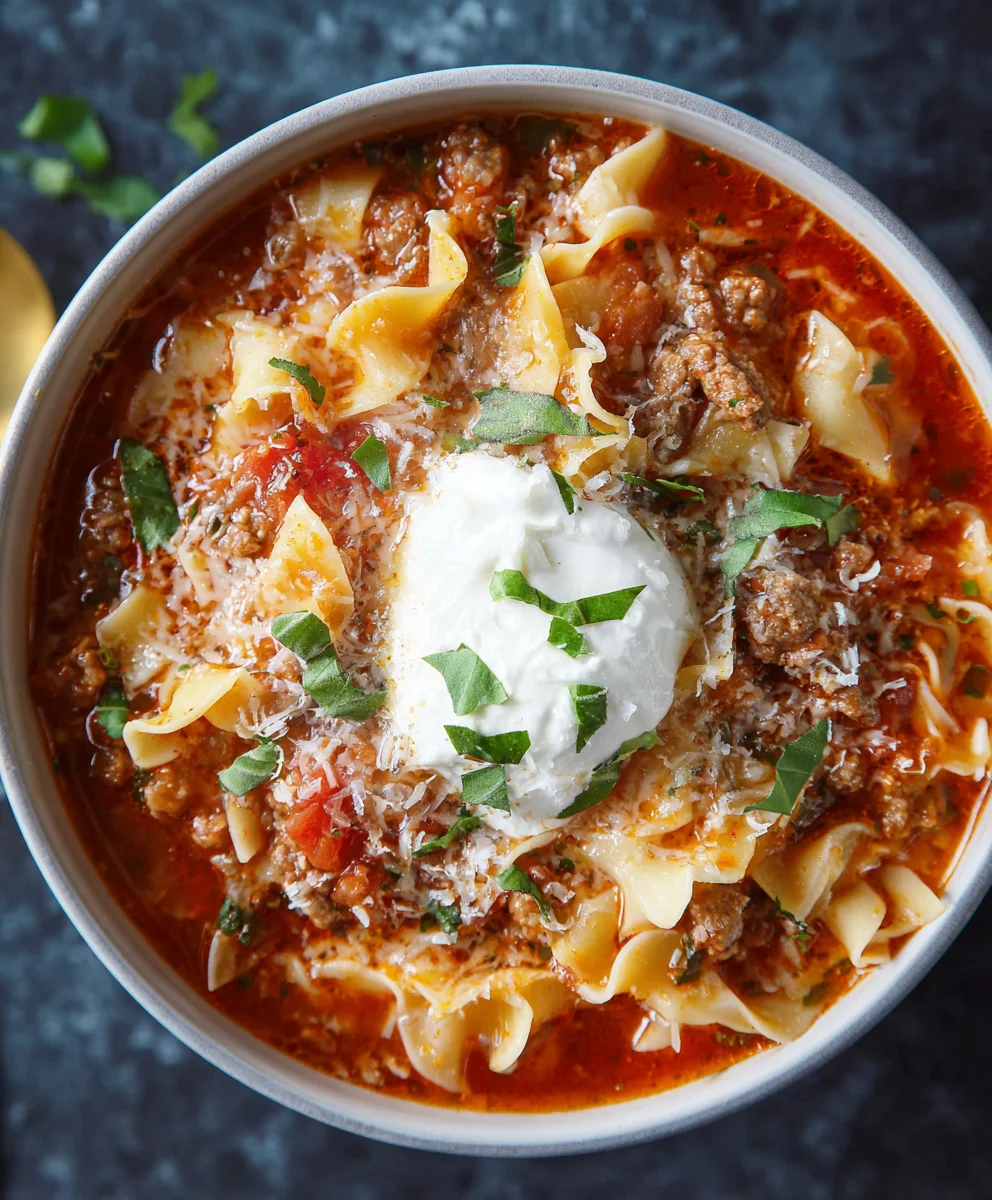 Hearty Beef Lasagna Soup: Easy Weeknight Comfort Food! Hearty Beef Lasagna Soup: Easy Weeknight Comfort Food!