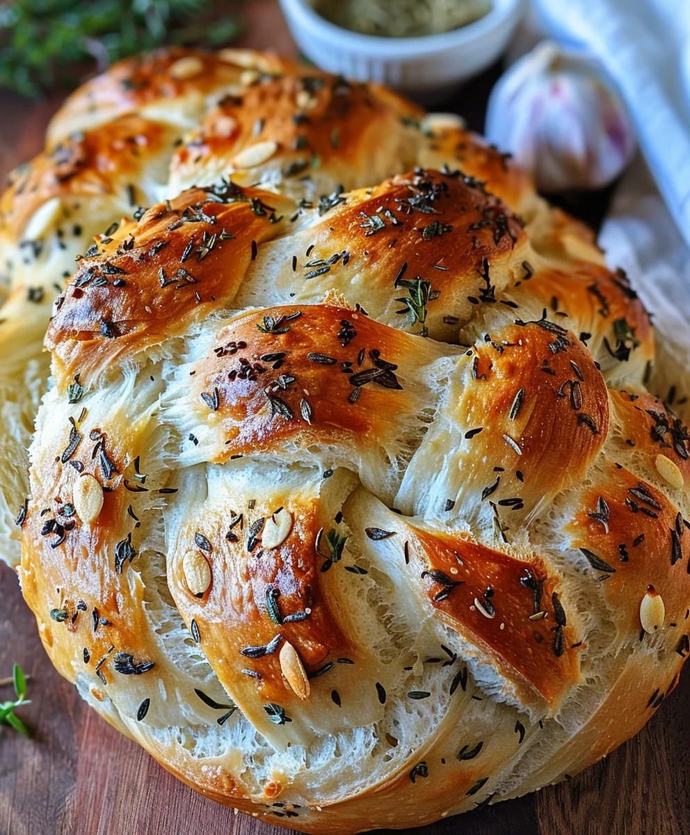 Garlic Herb Braided Bread Recipe: Easy & Flavorful! Garlic Herb Braided Bread Recipe: Easy & Flavorful!