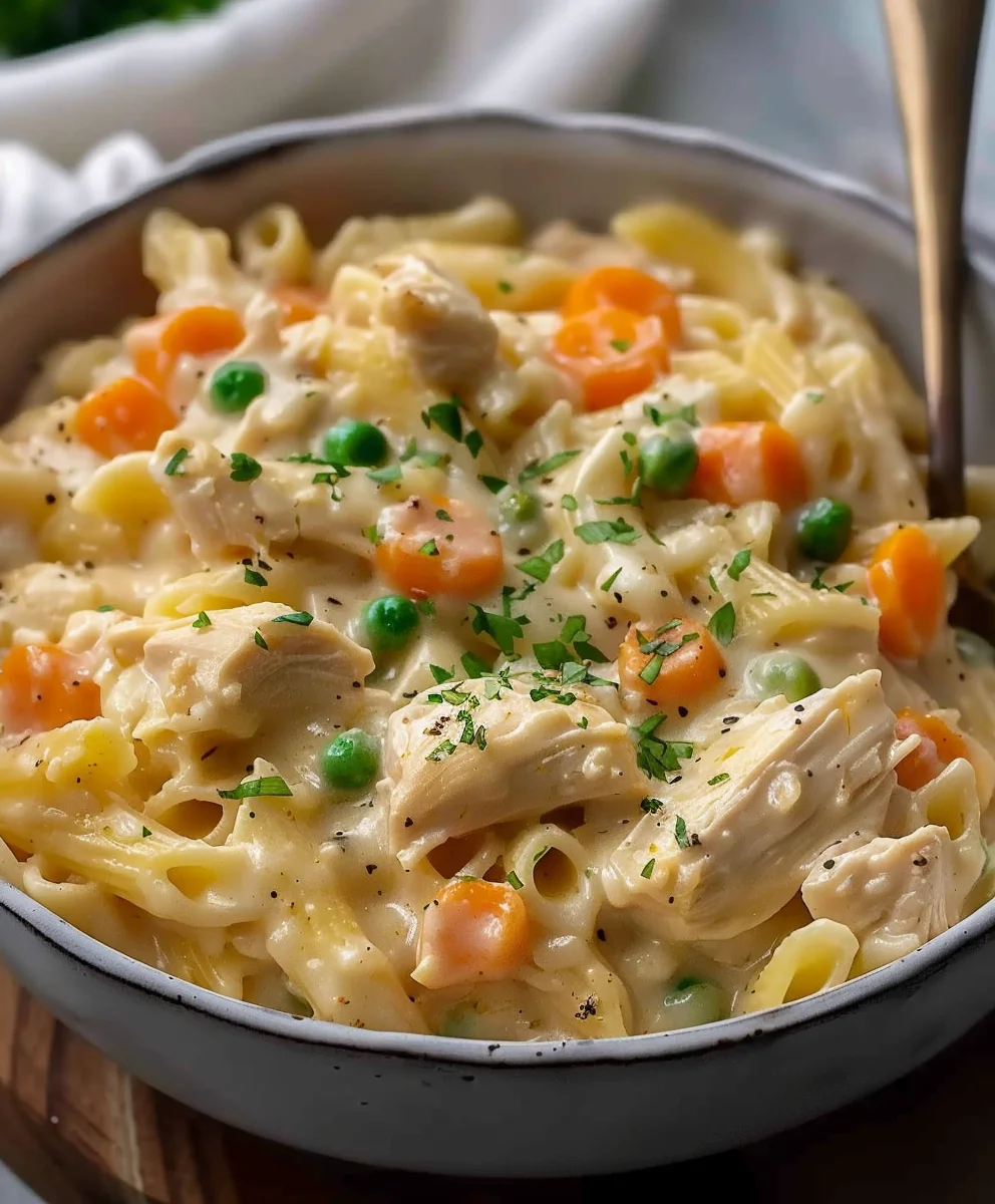 Quick & Easy Chicken Pot Pie Pasta: Perfect Family Dinner Quick & Easy Chicken Pot Pie Pasta: Perfect Family Dinner