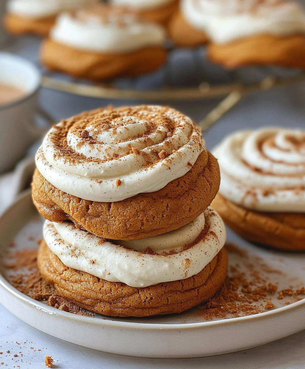 Best Soft Pumpkin Cookies & Cream Cheese Frosting Best Soft Pumpkin Cookies & Cream Cheese Frosting