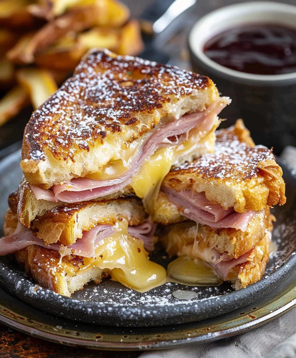 Classic Monte Cristo Sandwich: Sweet & Savory Beef Classic Monte Cristo Sandwich: Sweet & Savory Beef