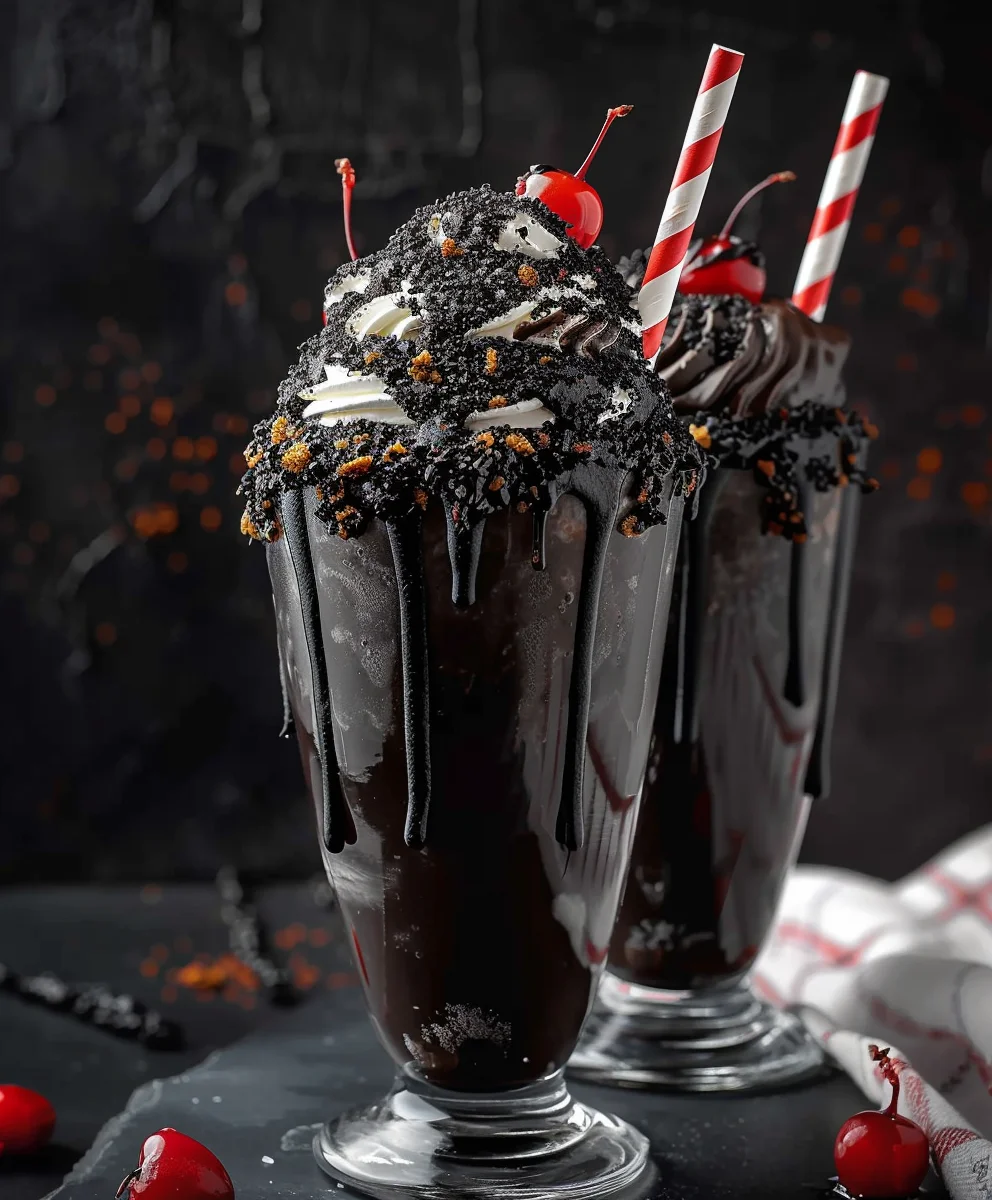 Easy Black Milkshake: Dark, Creamy & Mysteriously Delicious! Easy Black Milkshake: Dark, Creamy & Mysteriously Delicious!