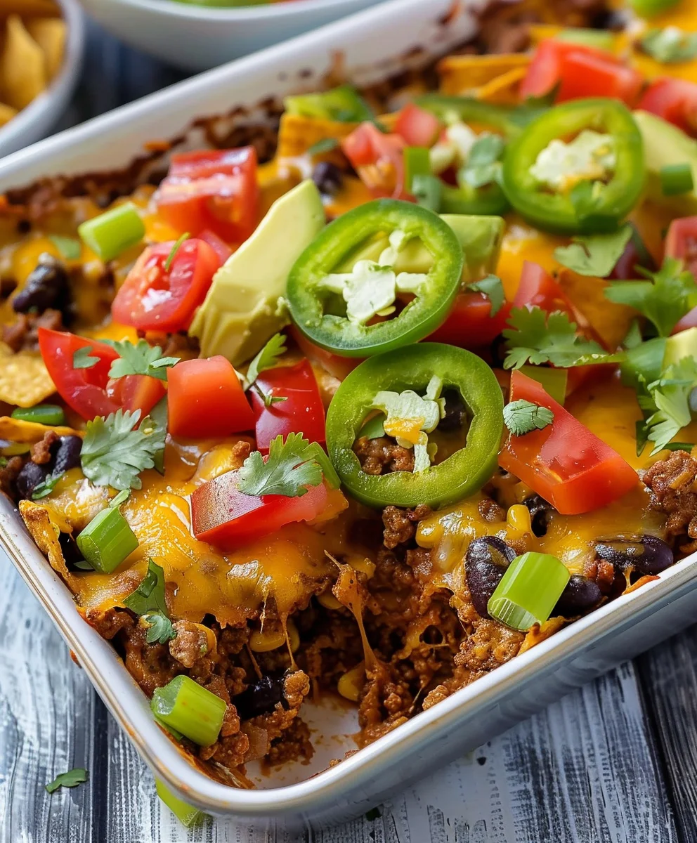 Ultimate Beef Walking Taco Casserole: Quick & Cheesy Dinner Ultimate Beef Walking Taco Casserole: Quick & Cheesy Dinner