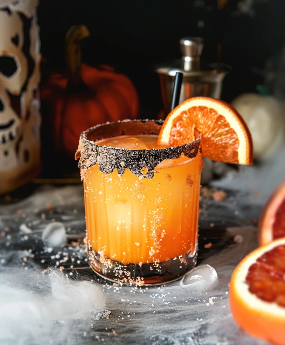Orange Virgin Margarita Halloween Drink: Spooky & Fun! Orange Virgin Margarita Halloween Drink: Spooky & Fun!