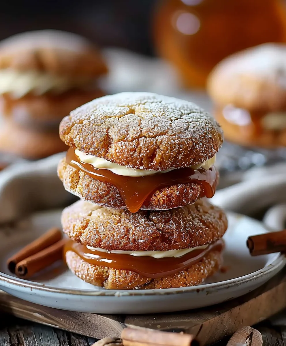 Apple Cider Whoopie Pie Cookies w/ Caramel: Fall Favorite! Apple Cider Whoopie Pie Cookies w/ Caramel: Fall Favorite!