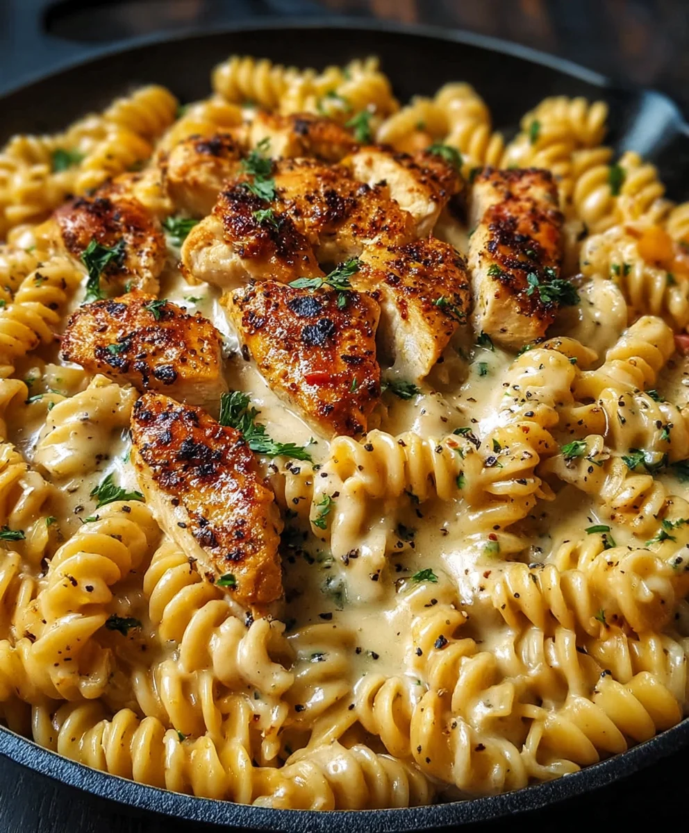 Cheesy Cajun Chicken Rotini Skillet – Easy One-Pan Meal Cheesy Cajun Chicken Rotini Skillet – Easy One-Pan Meal