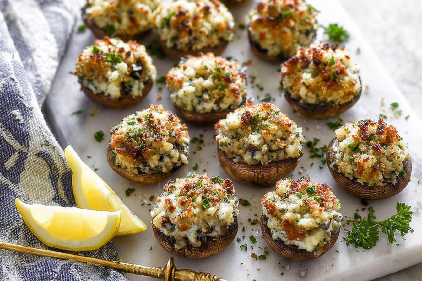 Stuffed Mushrooms with Creamy Cheese and Bacon Stuffed Mushrooms with Creamy Cheese and Bacon