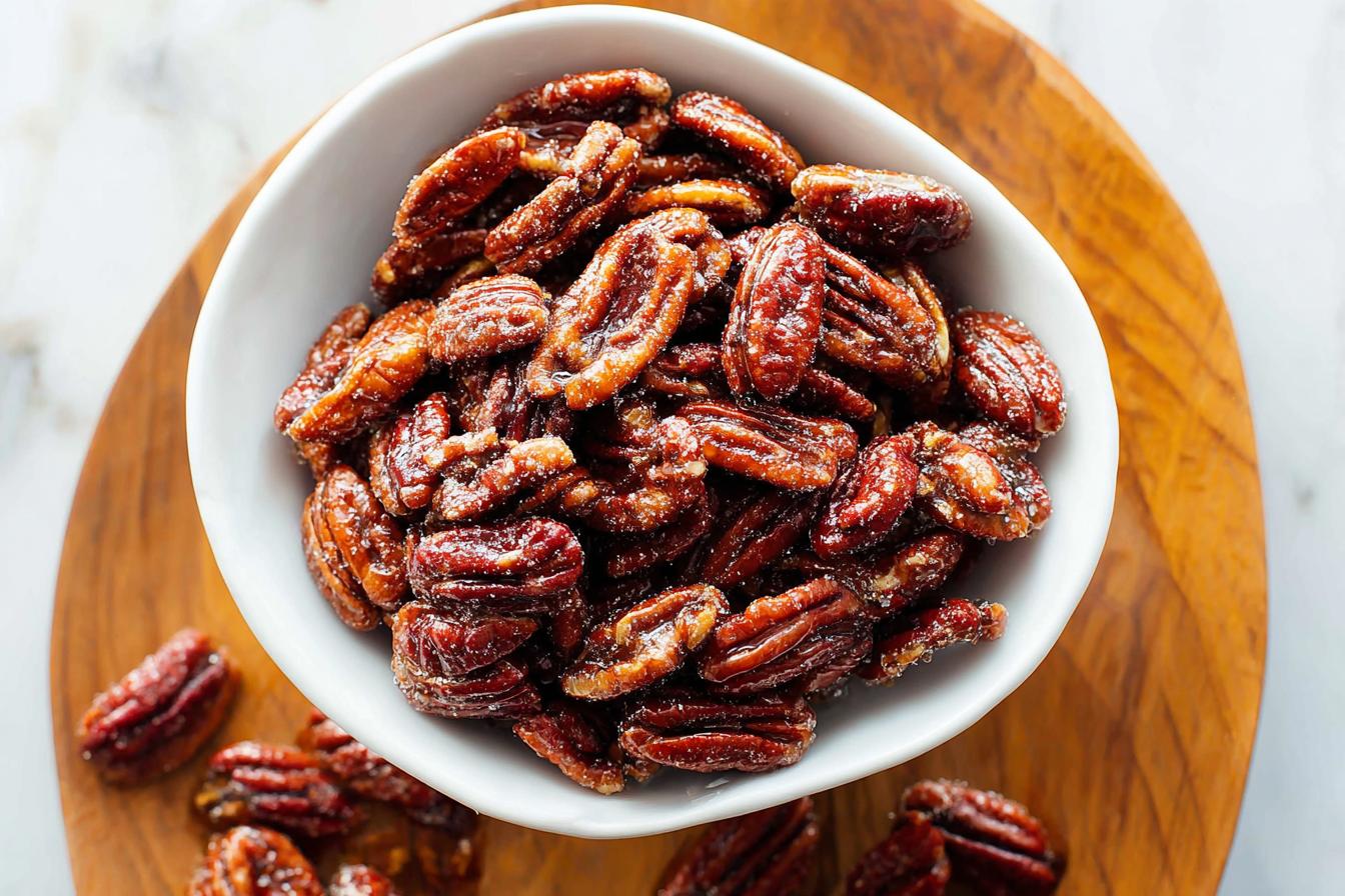 Candied Pecans with Maple & Coconut Sugar Candied Pecans with Maple & Coconut Sugar