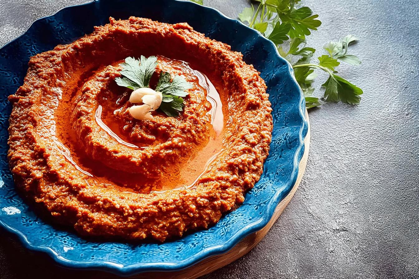 Muhammara Dip Recipe with Walnut & Roasted Red Pepper Muhammara Dip Recipe with Walnut & Roasted Red Pepper