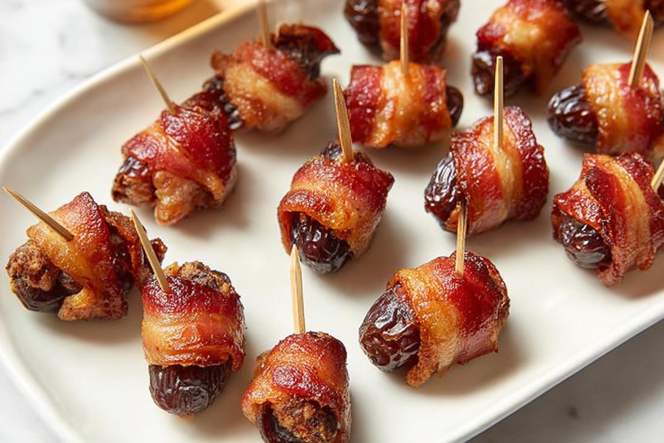 Bacon-Wrapped Dates: Easy Sweet & Savory Baked Appetizer Bacon-Wrapped Dates: Easy Sweet & Savory Baked Appetizer