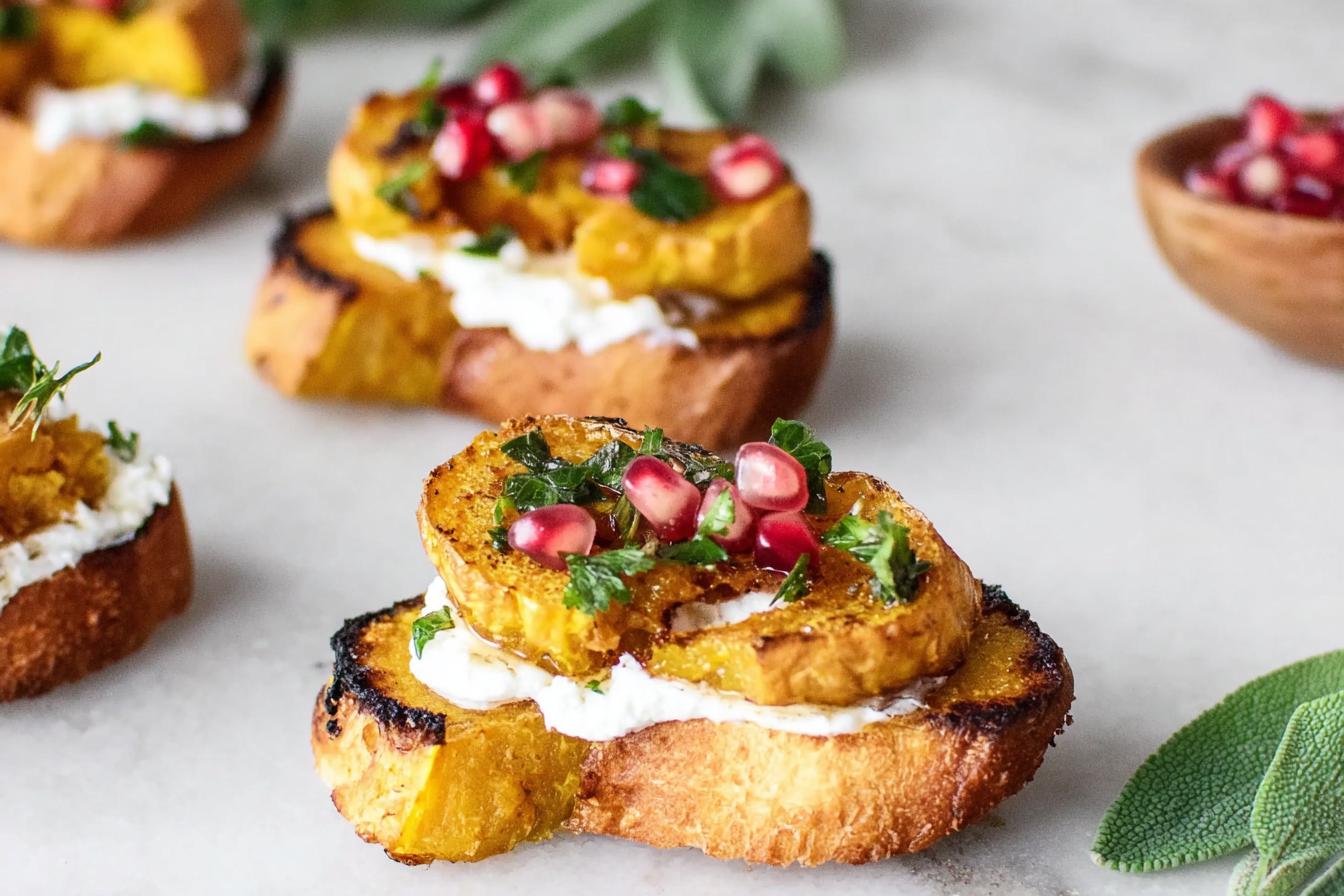 Acorn Squash Crostini – Easy Fall Appetizer Recipe Acorn Squash Crostini – Easy Fall Appetizer Recipe