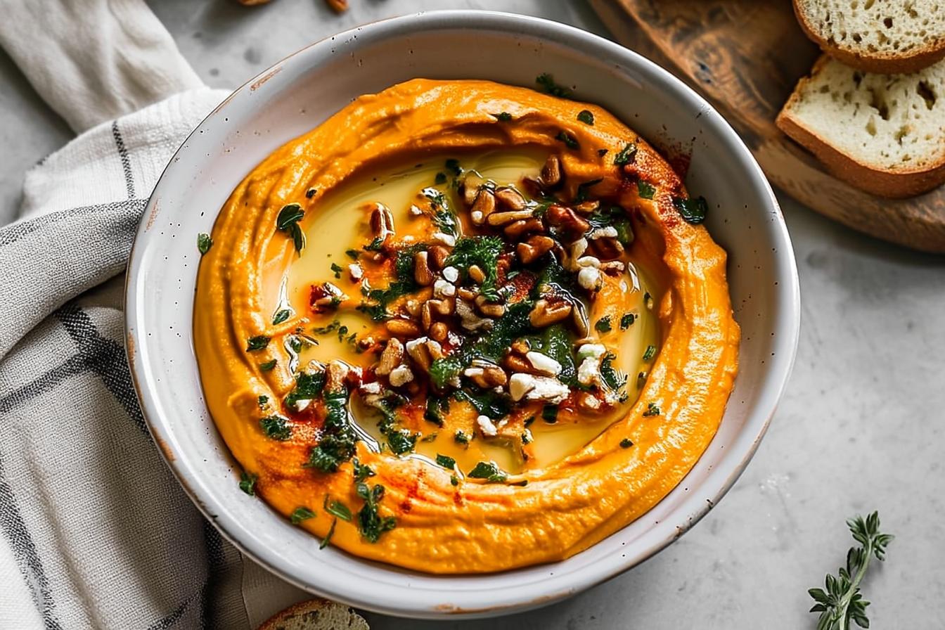 Pumpkin Whipped Feta Dip – Easy Creamy Fall Appetizer Pumpkin Whipped Feta Dip – Easy Creamy Fall Appetizer
