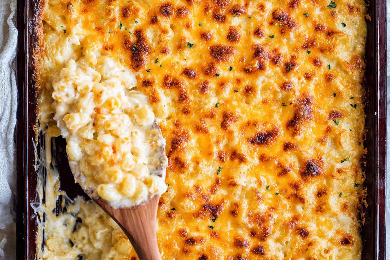 Creamy Baked Mac and Cheese with Golden Crust